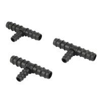 20mm to 16mm hose dripper plastic barbed tee joint pipe watering coupling joint garden micro drip irrigation tool 5pcs