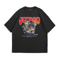 ราคาถูกเสื้อยืด ขนาดใหญ่ พิมพ์ลายอนิเมะ Jotaro Kujo Jojo Bizzarre AdventureS-5XL