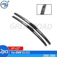 Wiper Front Hybrid Wiper Blades For BMW X5 E53 2000 - 2006 Windshield Windscreen Front Window 24"+22"