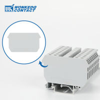 100Pcs D-UDK4 End แผ่นพลาสติก Barrier สำหรับ UDK 4 Modular Terminal Blocks Din Rail Strip Connector ป้องกัน Contact End Cover