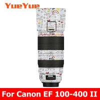 สำหรับ Canon EF 100-400มิลลิเมตร F4.5-5.6 L IS II USM ป้องกันรอยขีดข่วนกล้องเลนส์สติ๊กเกอร์เสื้อห่อฟิล์มป้องกันร่างกายป้องกันผิวปก