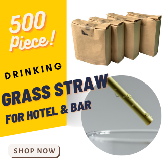 หลอด(อัลญาดา)หลอดดูดน้ำ สำหรับใช้ในโรงแรม และร้านอาหาร บาร์ ค่าเฟ่ ,Naturel Drinking Grass Straws For Hotel, Restaurant ,Café and Bar