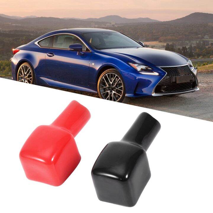 Battery Terminal Cap, 2Pcs Plastic Car Positive Pole Battery Terminal Insulating Caps Protection