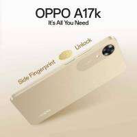 Oppo A17K  Ram3 Rom64GB สมาร์ตโฟนน้องเล็ก แบตอึด 5,000 mah ขยาย Ram ได้ 4 GB เครื่องศูนย์แท้ 100%