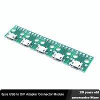 【cw】 5pcs USB to DIP Module Board Panel Female DIP-5 5Pin 2.54mm Pinboard PCB Type Parts 【hot】