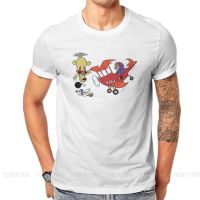 เสื้อยืดผู้ชายเสื้อยืดคอกลมออกแบบธรรมดา Wacky Races 1968  IUGB