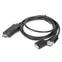 USB หญิงกับ HDMI เข้ากันได้ชาย1080จุด HD ทีวีดิจิตอล AV อะแดปเตอร์เคเบิ้ลสายไฟ