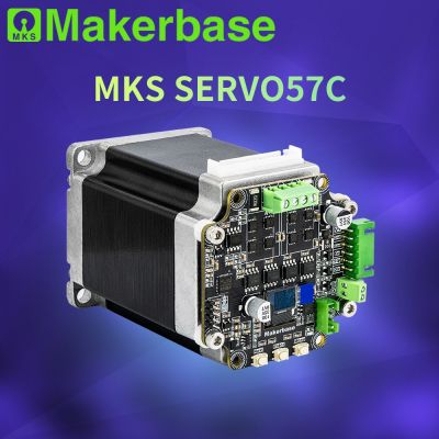 Makerbase MKS SERVO57C NEMA23ปิด Loop Stepper Motor Driver CNC 3d Printer สำหรับ Gen_L FOC เงียบและมีประสิทธิภาพ RS485