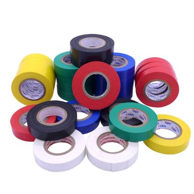 1 Roll Black/Red/Blue/Green/White PVC Electrical Tapes Flame Retardent Insulation Adhesive Tape DIY Electrical Tools 17mmx20m
