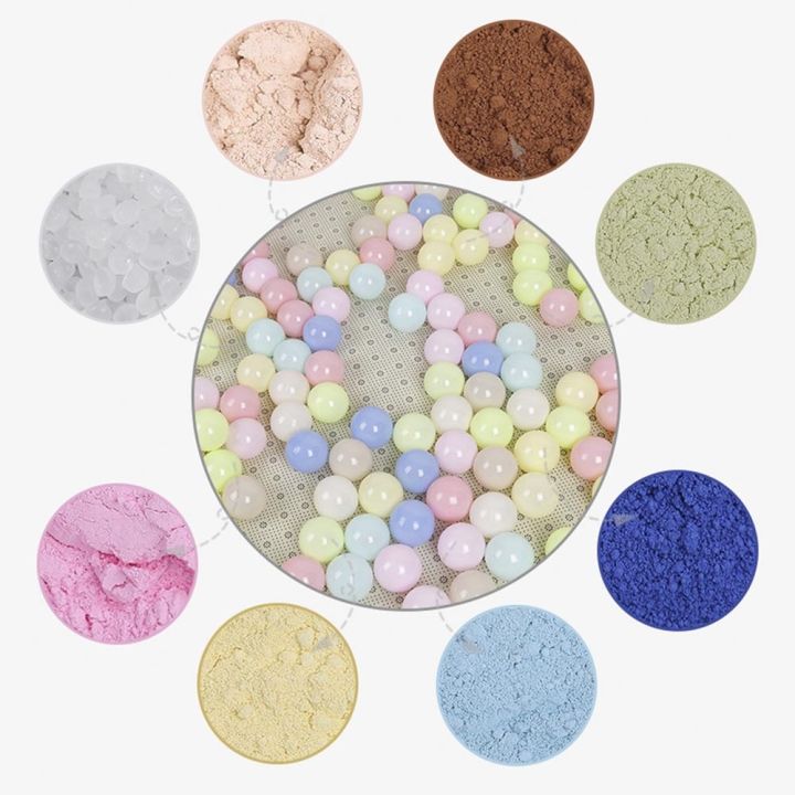 50-100-200pcs-ลูกบอลพลาสติกคละสีเสริมสร้างพัฒนาการเด็ก-ขนาด-4-5-5cm-สีแววสวยปลอดสารพิษ-หนา-นิ่ม-คุณภาพด