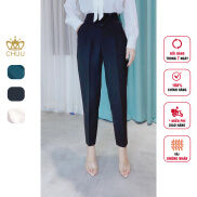 Quần tây baggy đai xéo đính 3 nút bọc CHUU Q5031