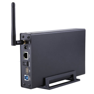 Blueendless BS-U35WF 300Mbps USB 3.0 Wi-Fi Streaming Server 3.5" External Hard Drive HDD Enclosure &amp;File Server &amp;AP &amp; USB WiFi Storage RJ45 with 2dbi Antenna