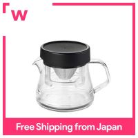 Akira Sangyo Coffee Server Stron 400 Compact Dripper Set Black 3 Cups Made In Japan Light And Hard To Break Tritan Resin With Transparent Scale Like Glass Microwave Oven Compatible Wide Caliber And Easy To Clean TW-3762