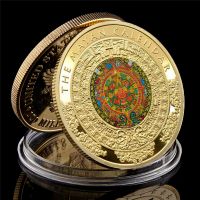 Bernicl Mexico Gold Plated Coin Prophecy Calendar Commemorative