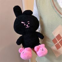 ลฟ์อาณาเขต Shop84xvxf7h BT21 LUCKY COOKY กระต่ายน้อยน่ารักใหม่จี้พวงกุญแจตุ๊กตาตุ๊กตาผ้าขนสัตว์เด็กหญิงสีดำและสีชมพู