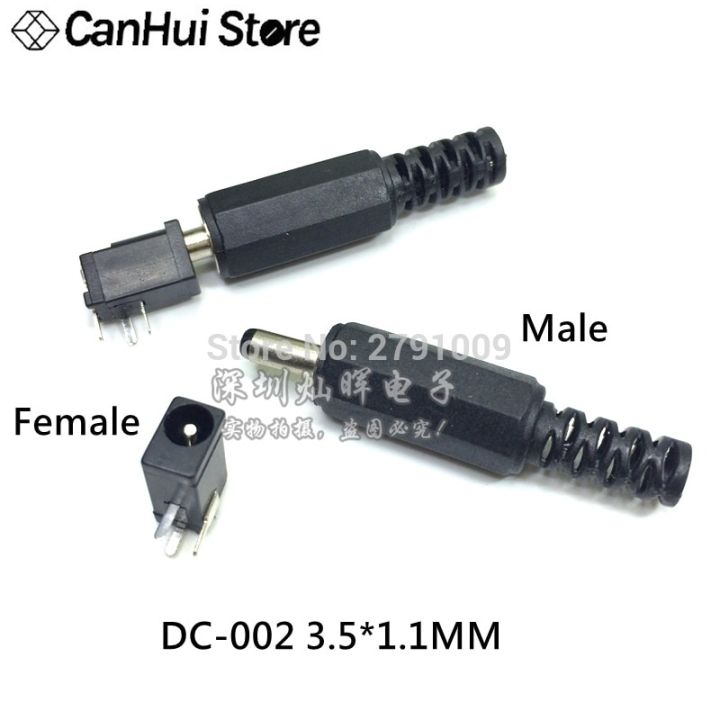 10pcs-dc002-3-5-1-1mm-male-power-plug-jack-connector-male-welding-line-dc-002-mini-dc-socket-female-3-5x1-1-mm-hot-new-wires-leads-adapters