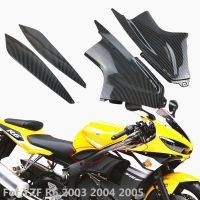 Carbon Motorcycle Air Dust Cover Fai Insert Part Air Duct Ram Tube Panel Cover Fits For Yamaha YZFR6 YZF R6 2003 2004 2005