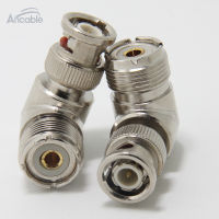 UHF หญิง SO239 BNC ชาย L-Shape มุมขวา90องศา RF Coaxial Adapter Connector สำหรับ CB Ham วิทยุเสาอากาศแพ็ค2