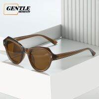 (GENTLE MOSCOT) แว่นกันแดดแฟชั่นสไตล์ตะวันตกขนาดใหญ่ New Cat Eye Vintage UV Protection Beach Sunglasses