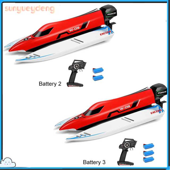 เรือยนต์อิเล็กทรอนิกส์รถแข่งบังคับรีโมทสปีดโบ๊ทชาร์จ-usb-สำหรับเด็ก