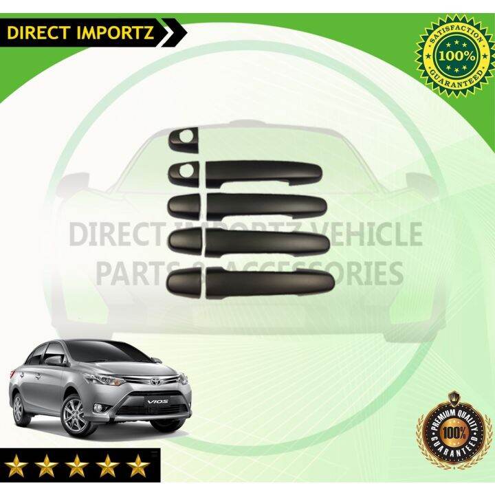 Toyota Vios 2014 to 2018 Door handle cover Matte Black 2015 2016 2017