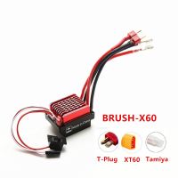 60A Brushed ESC Electric Speed Controller 6V/2A BEC for 1/10 RC Car Traxxas TRX4 TRX6 D90 HSP Redcat 4WD Truck Monster Crawler