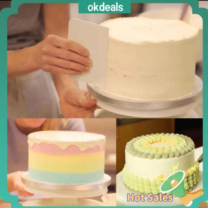 OKDEALS Kitchen Plastic Rotating Turntables Cake Stand DIY Cake