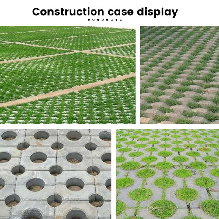 แม่พิมพ์กลวงพื้นอิฐซีเมนต์ทางเดินในสวนเบ้าหล่ออิฐตัวหนอนหญ้าพลาสติกเหมาะสำหรับสวนสี่เหลี่ยม