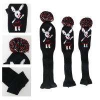 3Pcs Knitted Golf Club Head Covers Golf Woods Head Covers For Driver Bag