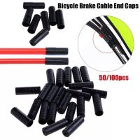 【YF】☃  50/100pcs 4/5mm Plastic MTB Accessories Brake Caps Tips Crimps Outer Cable Cover Shift/Brake Cap