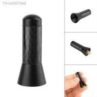 ๑❦№  Universal 3.5cm Black Carbon Fiber Screw Aluminum Car Short Stubby Aerial Antenna Exterior Durable Receiver Auto Car Accessories