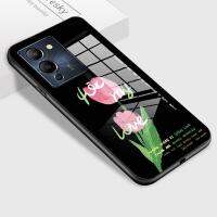 เคสสำหรับ Infinix Note 12 G96ลายดอกลิลี่ปลอกกันกระแทกป้องกันแบบไฮบริดฝาหลังกระจกเทมเปอร์แข็ง