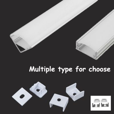5/10pcs 30cm/50cm Multiple Type LED Aluminum Channels Track for LED Strip Lights Bar Installation with Mounting Accessories Set
