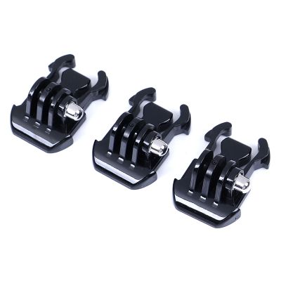 【YF】 Capacete Cinta no peito Adaptador Release Buckle Montagem básica Flat Base Clip 4 3 Yi SJCAM 2pcs