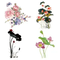 Flower Patches New Design Heat Transfer Washable Clothing Deco Badges Diy Accessory Iron-On Transfer Shoes Accessories