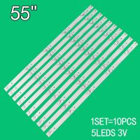 10pcs=1set 5leds 3v 535mm for Haier 55-inch LCDTV 55UFC2500A RTUC5537 LE55Q9000U backlight strip CRH-K55EMD30301005684-REV1.3 l