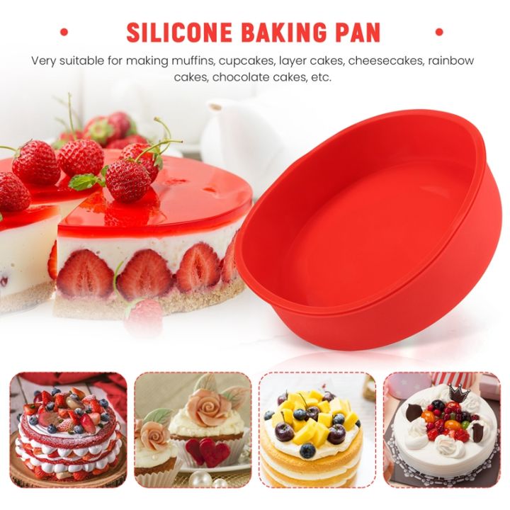 round-cake-pan-silicone-mold-for-baking-non-stick-and-quick-release-baking-pan