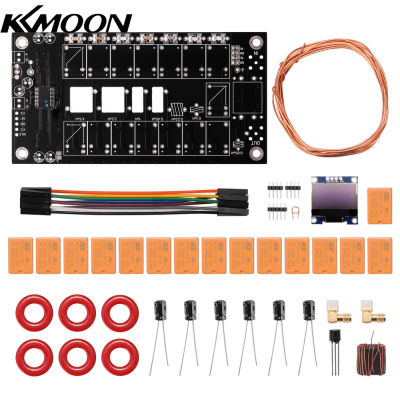 KKmoon อุปกรณ์ DIY ATU-100จูนเนอร์เสาอากาศอัตโนมัติ1.8-50เมกะเฮิรตซ์ + อุปกรณ์เสริมเครื่องรับตั้งโปรแกรมเฟิร์มแวร์ OLED