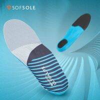 Sofsole Shuzusule พื้นรองเท้าผู้ชายและผู้หญิงดูดซับแรงกระแทกพื้นรองเท้ากีฬารีบาวด์ดูดซับเหงื่อพื้นรองเท้าบอร์ดวิ่งระบายอากาศ