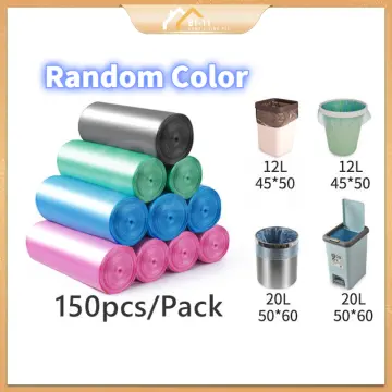 100PCS Large Disposable Garbage Bag Random Color Home Kitchen