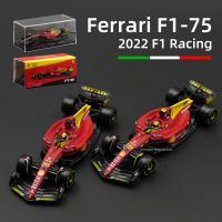 Bburago 1:43เฟอร์รารี2022 F1-75 RB18 MCL36 W13E C42รถดายคาสต์โมเดลกล่องอะคริลิครถของเล่นแข่งรถฟอมูล่า