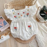 Baby summer package fart baby clothing women sleeveless conjoined full moon climb clothes over one hundred days of western style thin out the clothes