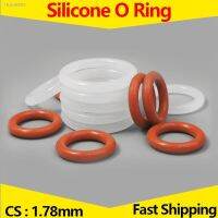 ● CS 1.78mmHeat-Resistant Food Grade Silicone O-RingVMQ White/Red Rubber Seal O RingThickness 1.5 ID 1.78-133.07mm