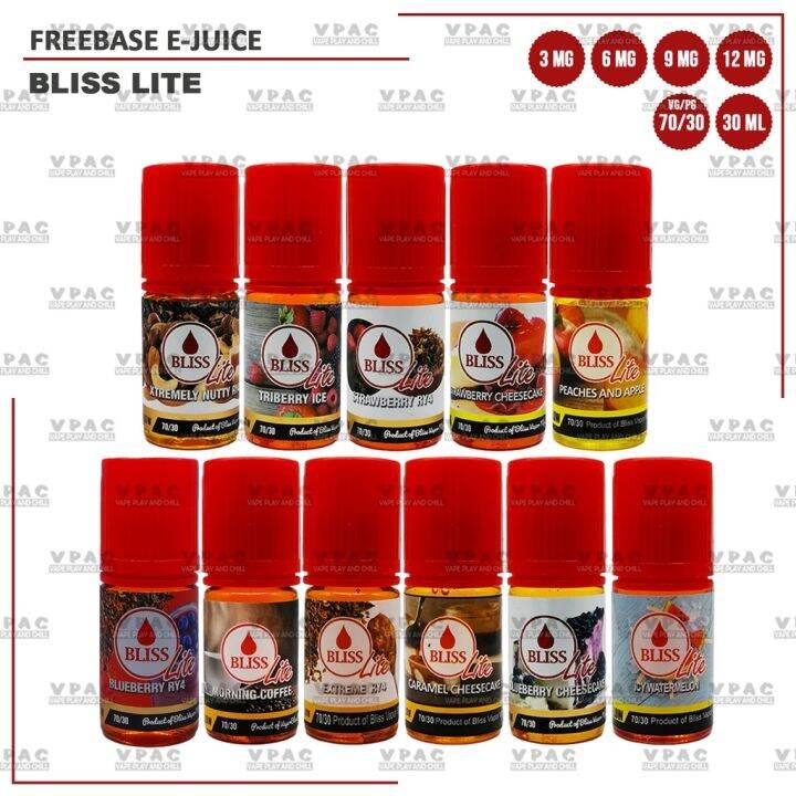 Bliss Lite 30ML (3MG 6MG 9MG 12MG) Lazada PH
