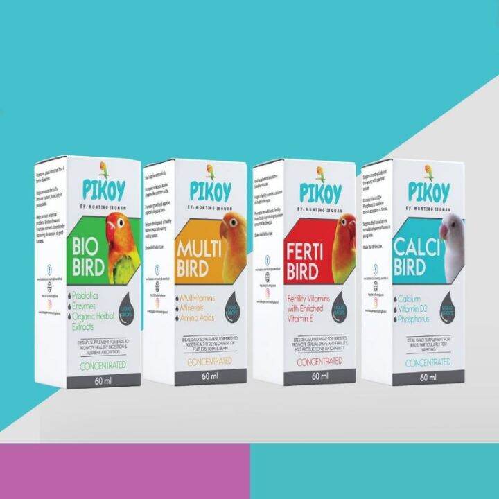 BREEDER PACK PIKOY VITAMINS (FERTI BIRD CALCI BIRD BIO BIRD MULTI BIRD