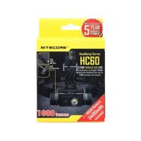 ( Promotion+++) คุ้มที่สุด ไฟฉายคาดหัว Nitecore HC60 ความสว่างสุงสุด 1000lm พร้อมแบตเตอรี่ ชาร์จ Micro USB ในตัว ราคาดี ไฟฉาย แรง สูง ไฟฉาย คาด หัว ไฟฉาย led ไฟฉาย แบบ ชาร์จ ได้