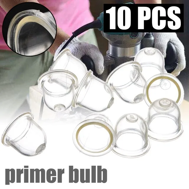 10pcs Primer Bulbs Transparent Fuel Carburetor Primer Bulbs Types Oil