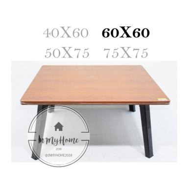 โต๊ะพับอเนกประสงค์ โต๊ะญี่ปุ่น60x60 ซม.น้ำหนักเบา ขนย้ายได้สะดวก ลายไม้สีบีซ ไม้สีเมเปิ้ล ลายหินอ่อน imh99.