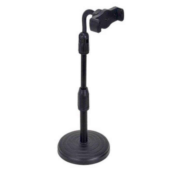 desktop-mobile-phone-holder-stand-360-rotate-for-live-streaming-video-youtube-round-base-smartphone-stand