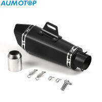 AUMOTOP ท่อไอเสียรถจักรยานยนต์,1.5-2นิ้วท่อไอเสีย Unversal Slip On Silencer สไตล์แฟชั่นท่อท้ายทนอุณหภูมิสูงทดแทนสำหรับรถจักรยานยนต์ยามาฮ่า ATV ZX6R Z900 Z800 R3 R25 R6